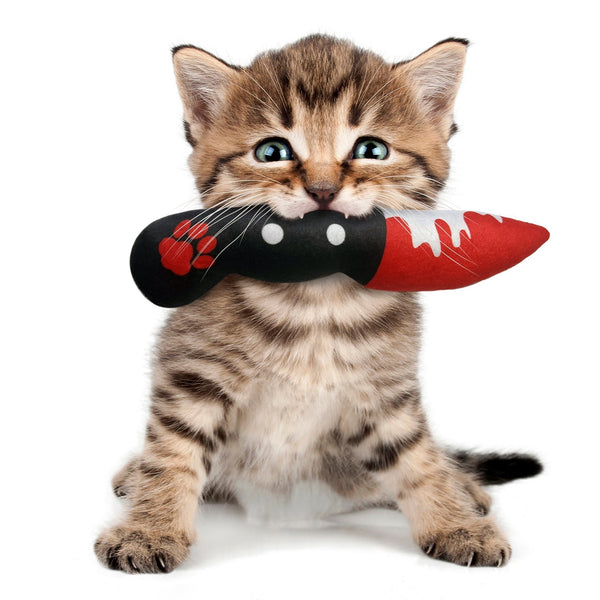 Bloody Knife Catnip Toys The ORIGINAL Toy for Killer Cats | MrsCopyCat