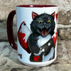 Bloody Knife Tuxedo Cat Coffee Mug MrsCopyCat