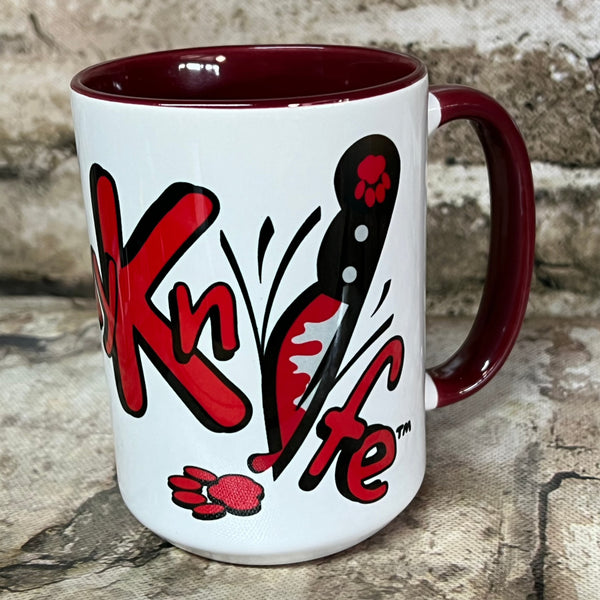 Bloody Knife Logo Coffee Mug MrsCopyCat
