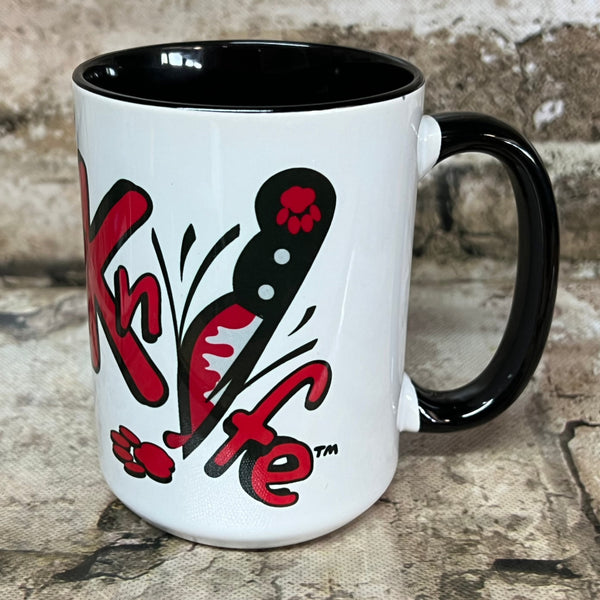 Bloody Knife Logo Coffee Mug MrsCopyCat