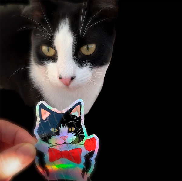 Tuxedo Cat Sticker YUKON ROSE MrsCopyCat