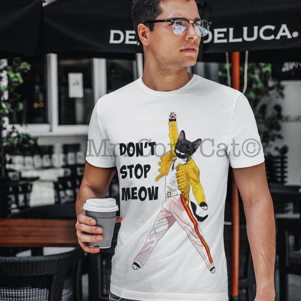 Freddie Mercury Cat Mens T-Shirt MrsCopyCat