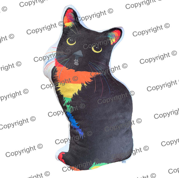 Tuxedo Cat Pride Plush Toy Pillow PALOMA MrsCopyCat