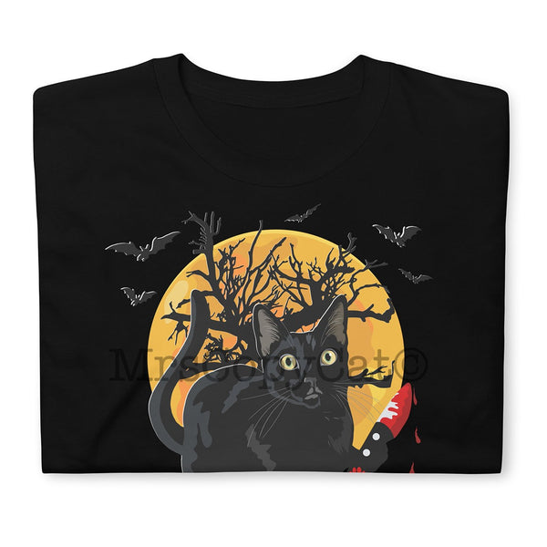 Halloween Unisex Cat T-Shirt | WASN'T ME KNIFE MrsCopyCat