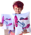 Custom Kids Drawing Pillow MrsCopyCat