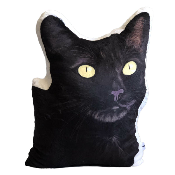 Black Cat Plush Toy Pillow GINNY MrsCopyCat