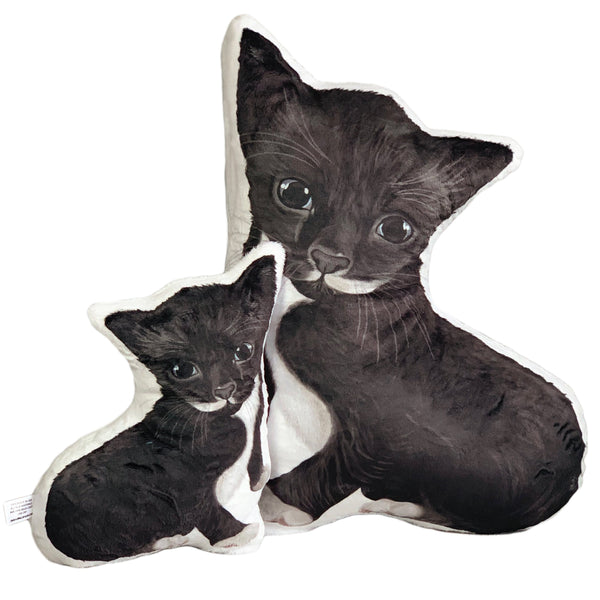 Tuxedo Kitten Plush Toy Pillow PICASSO MrsCopyCat
