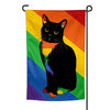 LGBTQ Pride Tuxedo Cat Garden Flag MrsCopyCat